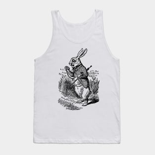 Vintage Alice in Wonderland White Rabbit Tank Top